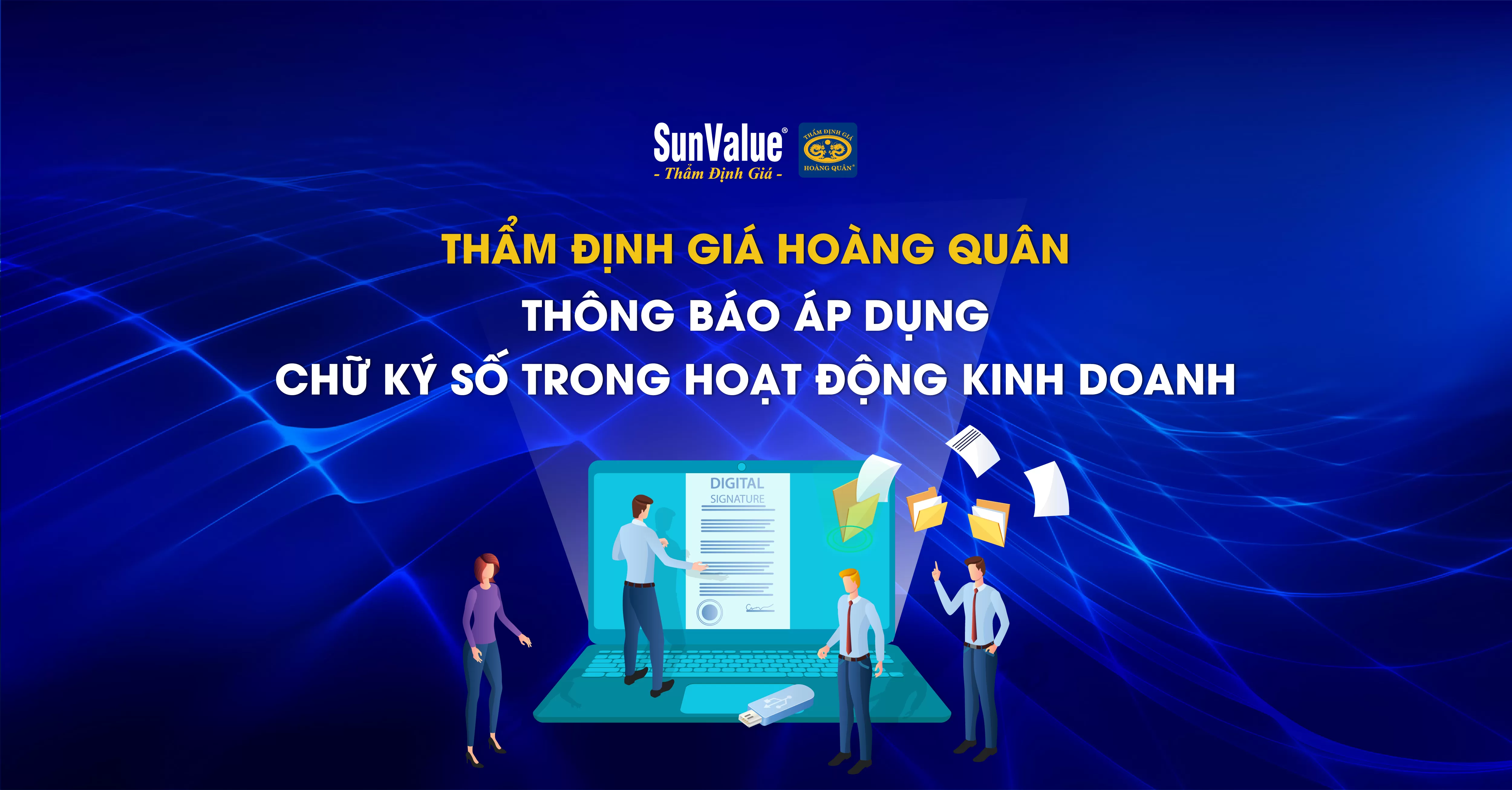 THÔNG BÁO ÁP DỤNG CHỮ KÝ SỐ TRONG HOẠT ĐỘNG KINH DOANH