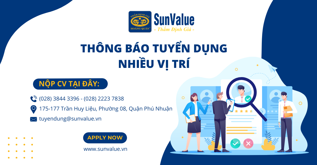 THÔNG BÁO TUYỂN DỤNG NHIỀU VỊ TRÍ