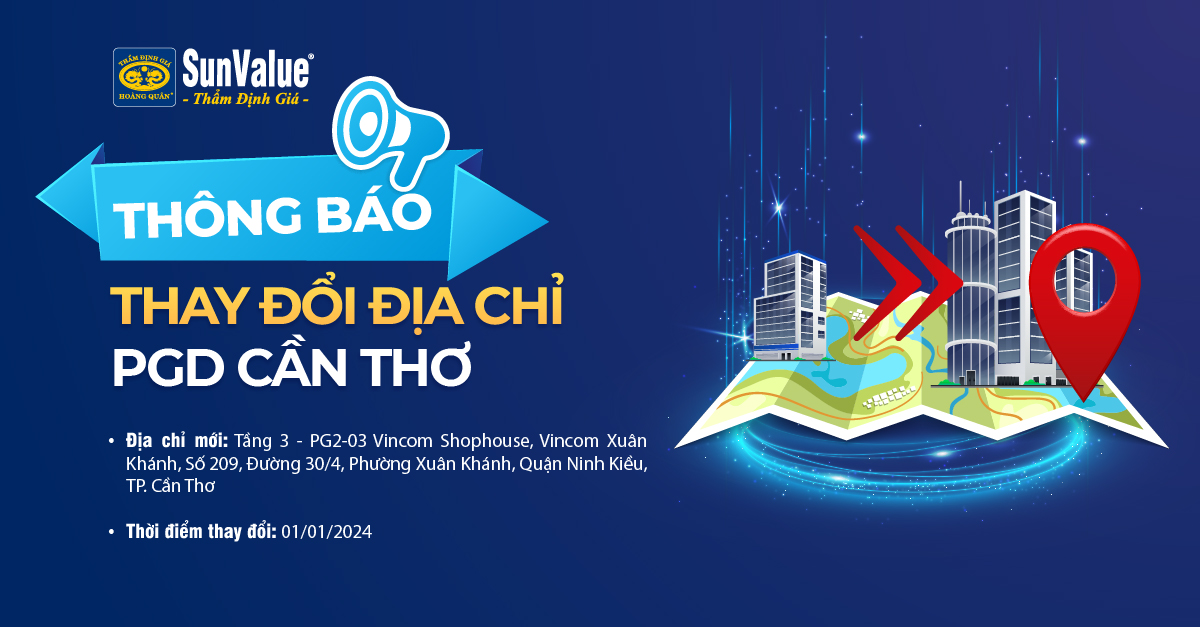 THÔNG BÁO THAY ĐỔI ĐỊA CHỈ PGD CẦN THƠ