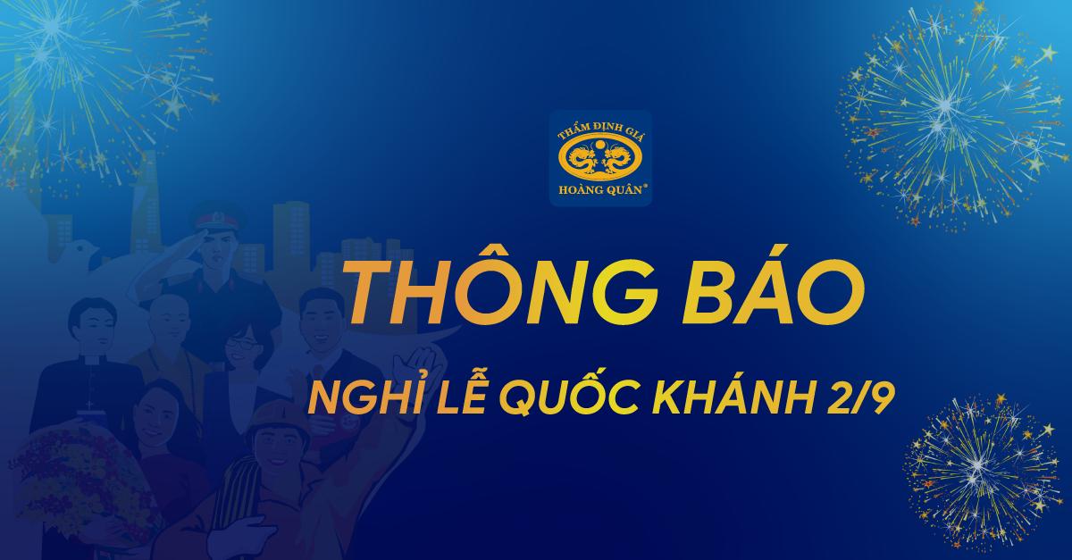 HQA THÔNG BÁO NGHỈ LỄ QUỐC KHÁNH 2/9