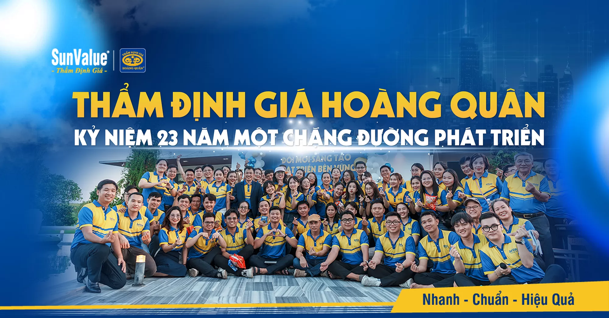 THẨM ĐỊNH GIÁ HOÀNG QUÂN TỔ CHỨC LỄ KỶ NIỆM 23 NĂM MỘT CHẶNG ĐƯỜNG PHÁT TRIỂN
