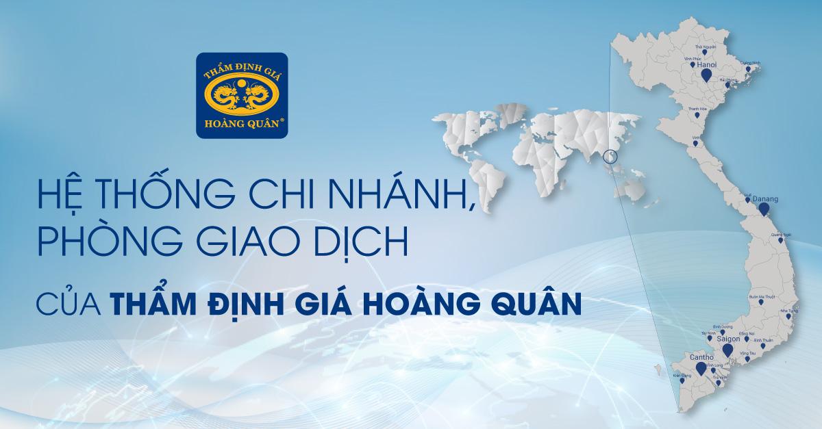 Mạng Lưới Chi Nhánh, PGD của Thẩm Định giá Hoàng Quân