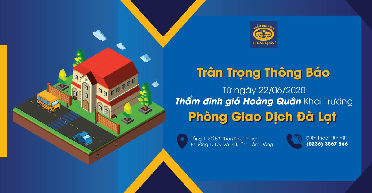 THÔNG BÁO KHAI TRƯƠNG PGD ĐÀ LẠT