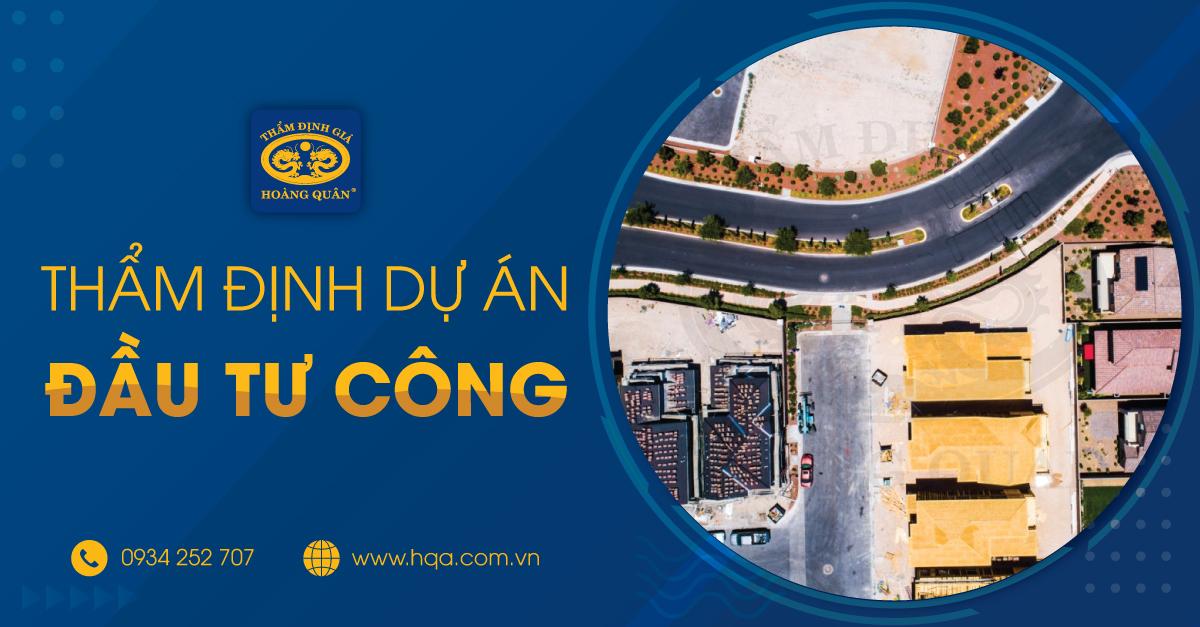 Thẩm định giá trị dự án đầu tư công