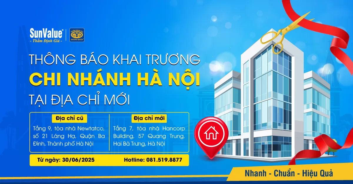 THÔNG BÁO KHAI TRƯƠNG CHI NHÁNH HÀ NỘI TẠI ĐỊA CHỈ MỚI