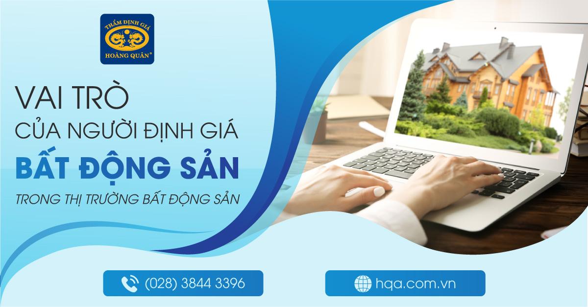 Vai trò của người định giá bất động sản trong thị trường bất động sản