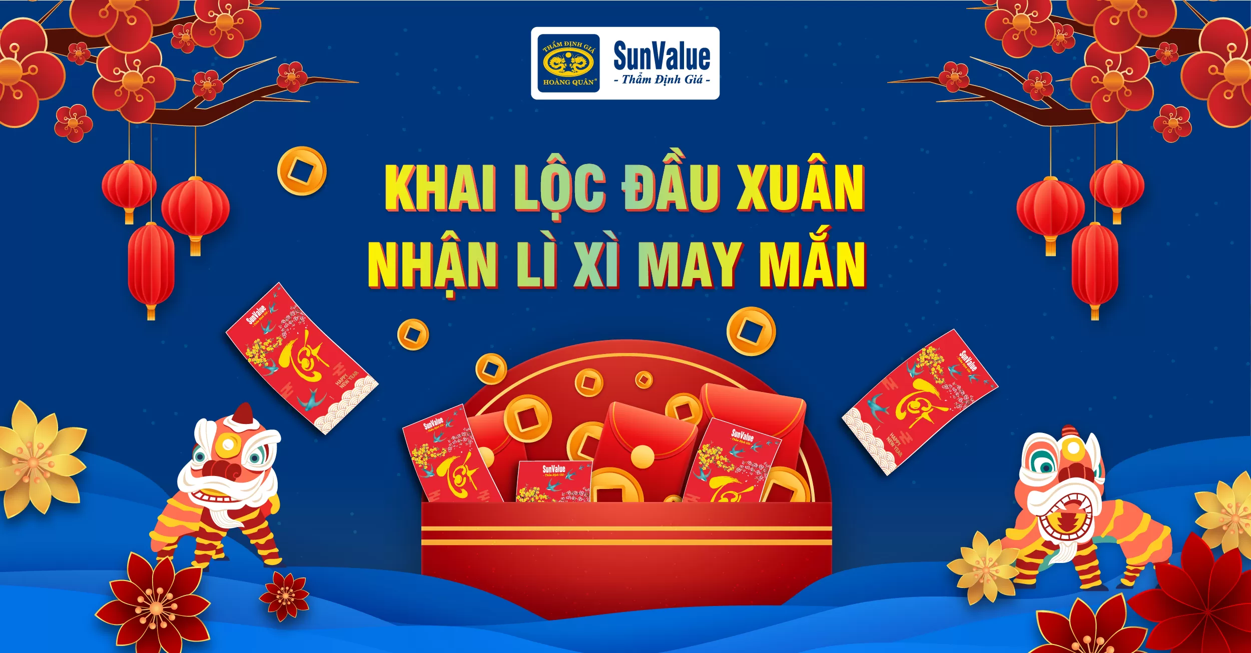 KHAI LỘC ĐẦU XUÂN NHẬN LÌ XÌ MAY MẮN