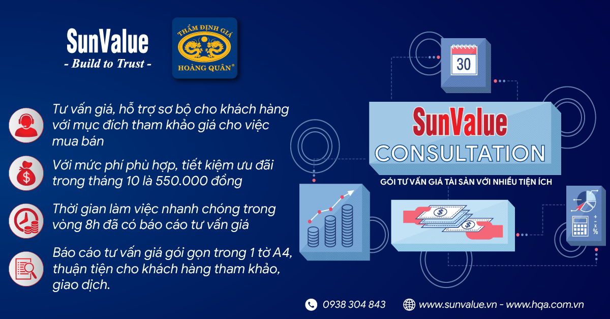 SUNVALUE – CONSULTATION: GÓI TƯ VẤN GIÁ TÀI SẢN TIỆN ÍCH