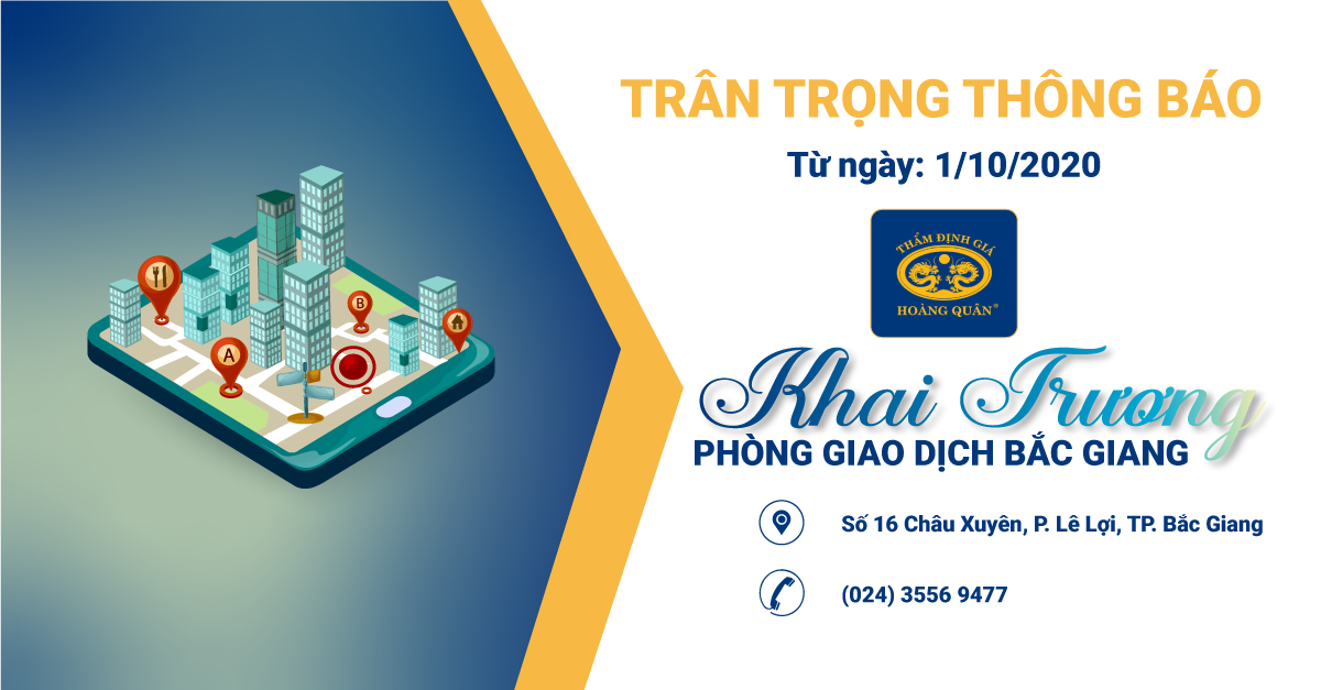 THÔNG BÁO KHAI TRƯƠNG PGD BẮC GIANG