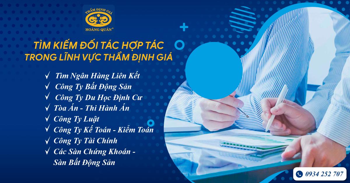 HQA TÌM KIẾM ĐỐI TÁC KINH DOANH HỢP TÁC TRONG LĨNH VỰC THẨM ĐỊNH GIÁ