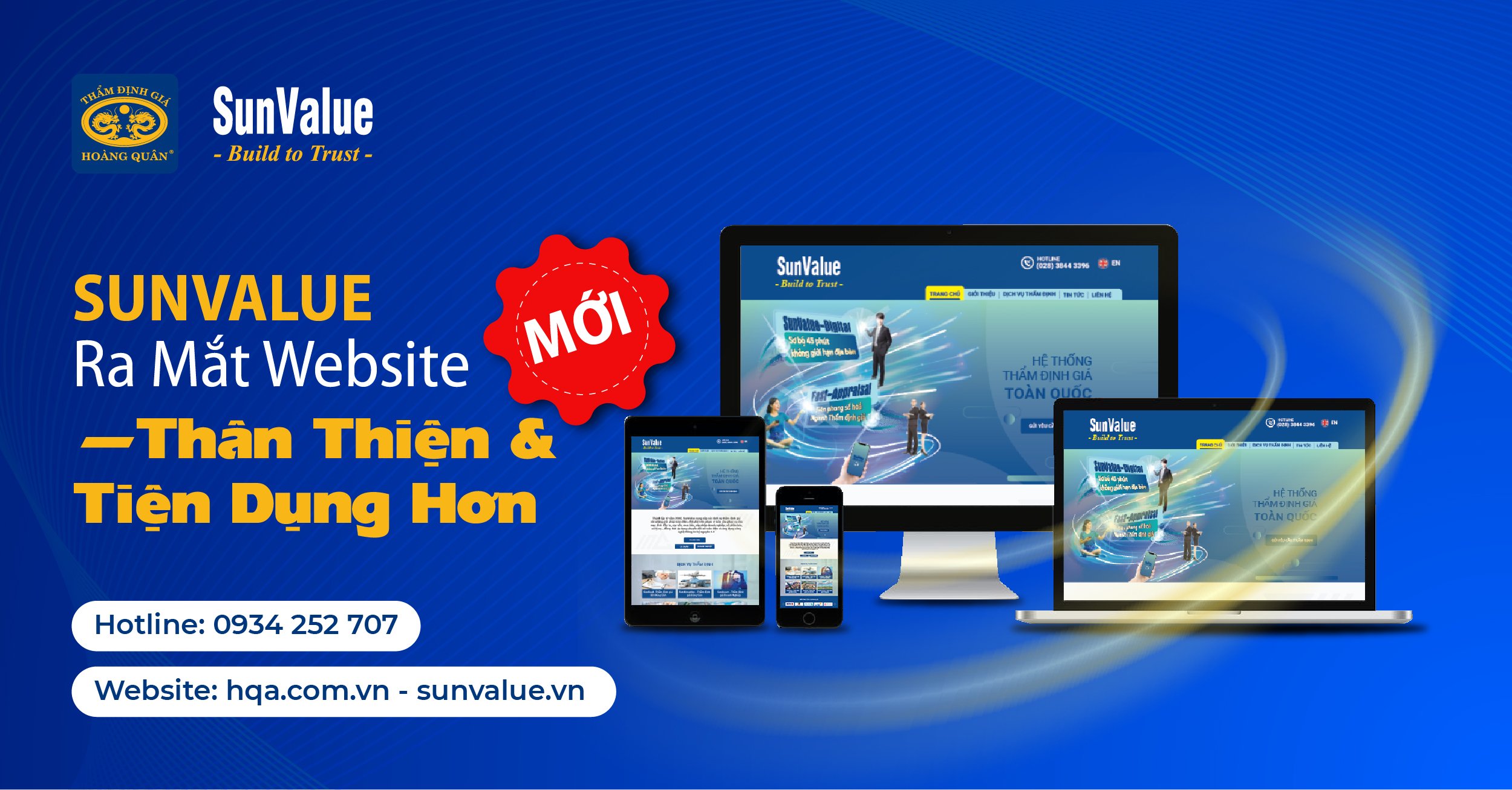 THÔNG BÁO RA MẮT WEBSITE MỚI - THÂN THIỆN VÀ TIỆN DỤNG HƠN