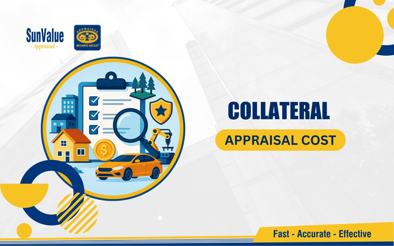 How much does a collateral appraisal cost