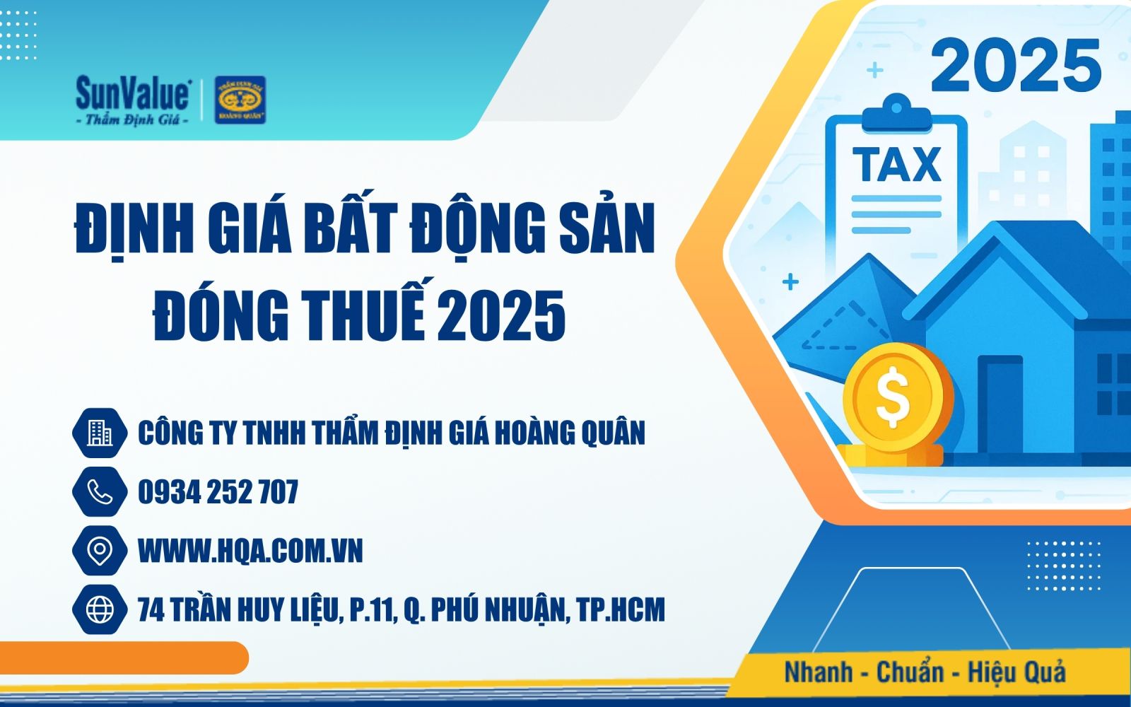 Thẩm định giá Hoàng Quân định giá bất động sản chuẩn xác, hỗ trợ nộp thuế đúng luật và tối ưu chi phí
