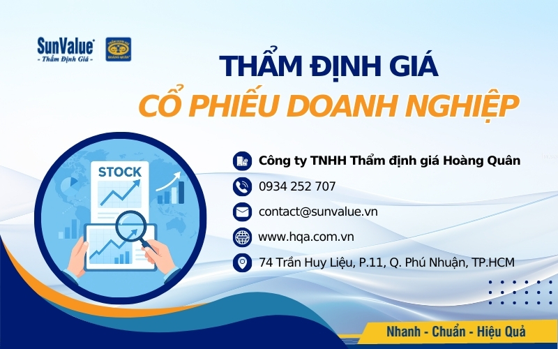 Tối ưu quyết định đầu tư với dịch vụ định giá cổ phiếu từ Thẩm định giá Hoàng Quân