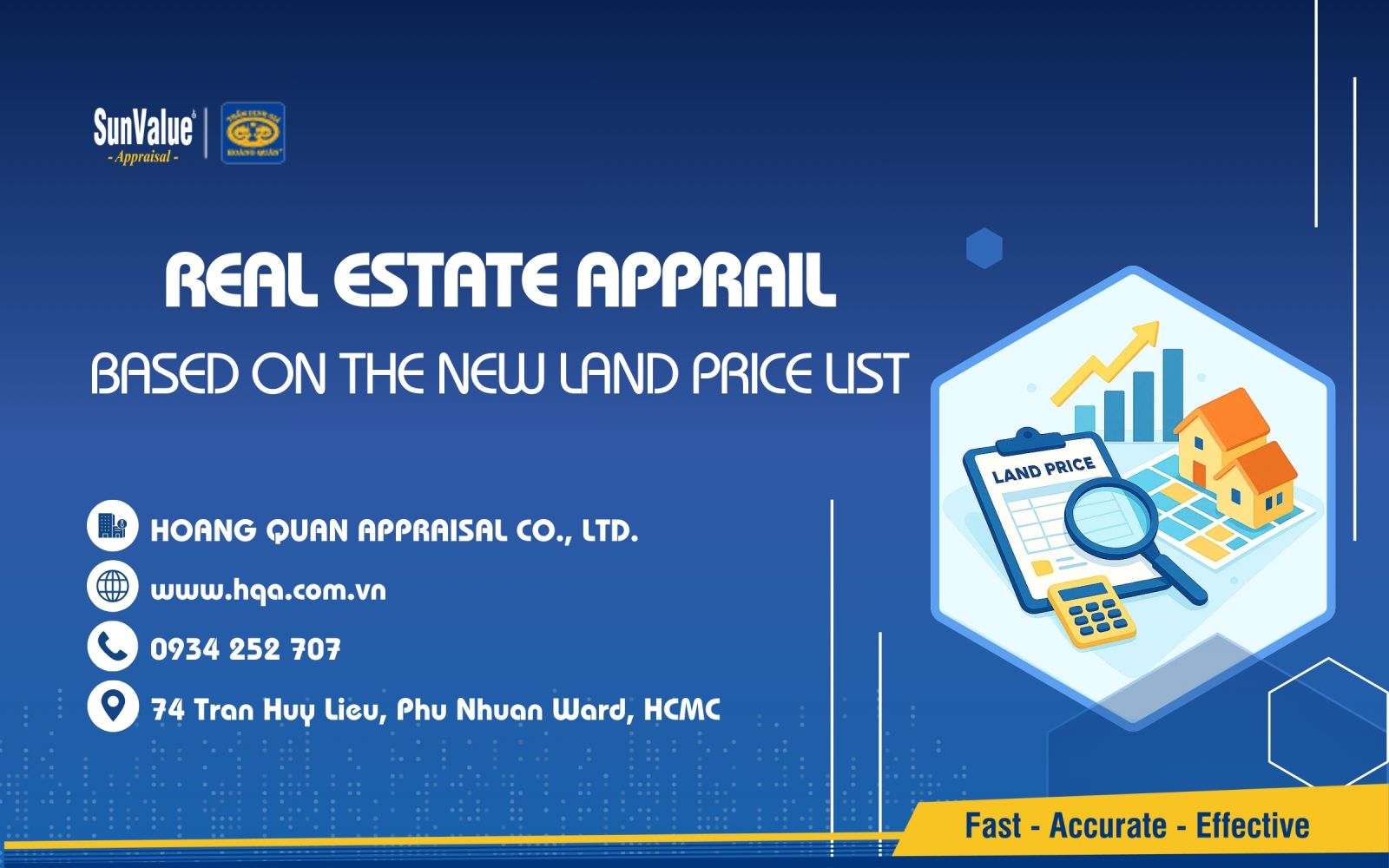 Hoang Quan Appraisal provides professional real estate appraisal services
