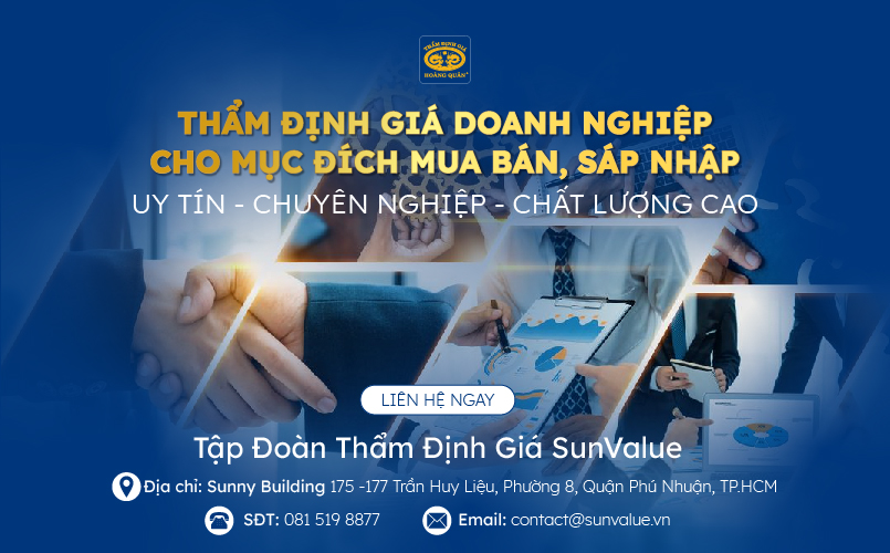 Dịch vụ thẩm định giá doanh nghiệp mua bán, sáp nhập - Thẩm định giá Hoàng Quân