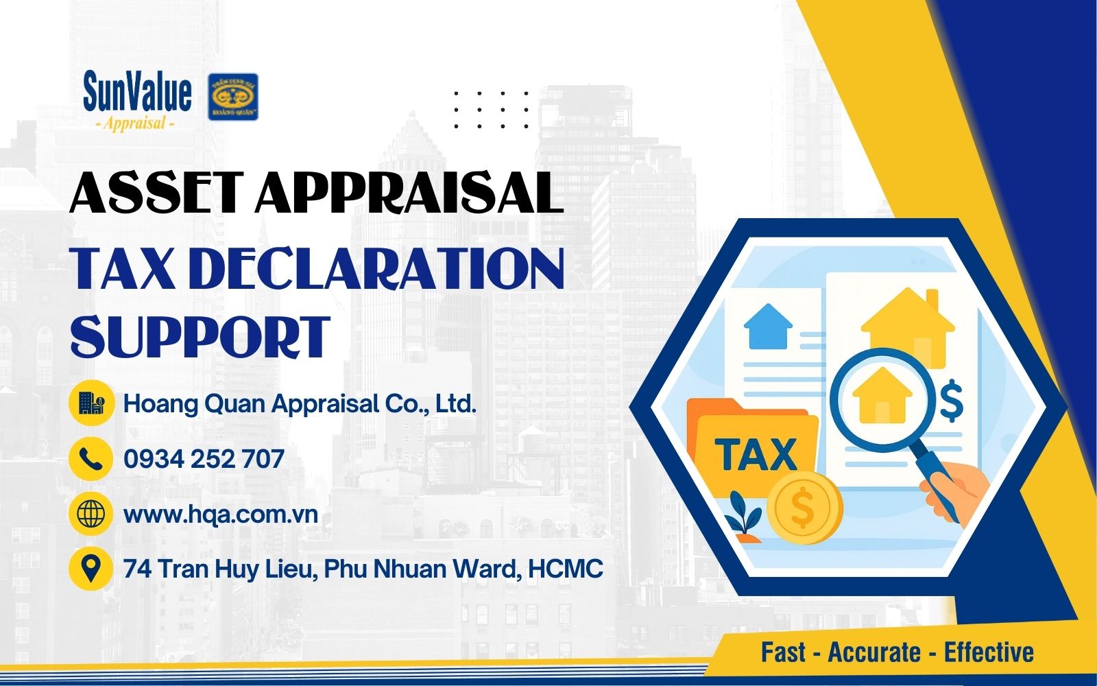 Hoang Quan Appraisal – Accurate valuation for tax compliance