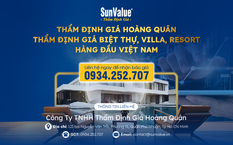 Thẩm định giá Hoàng Quân - Đơn vị thẩm định giá biệt thự, villa, resort hàng đầu Việt Nam
