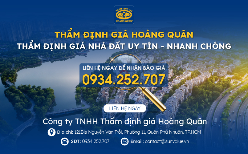 Thẩm định giá Hoàng Quân - Đơn vị thẩm định giá nhà đất hàng đầu Việt Nam