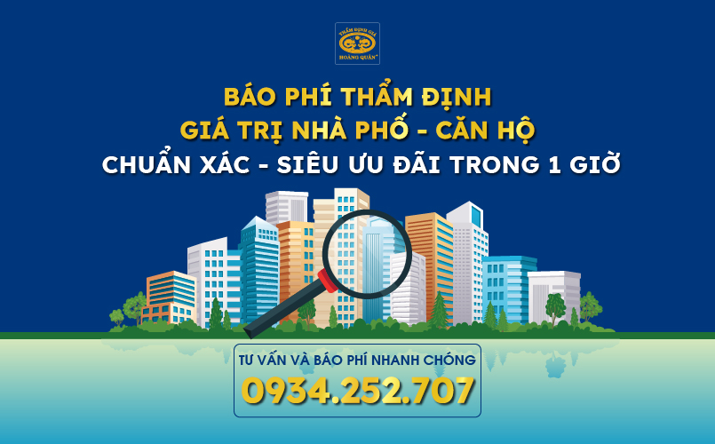 Chi phí thẩm định giá trị nhà phố - căn hộ