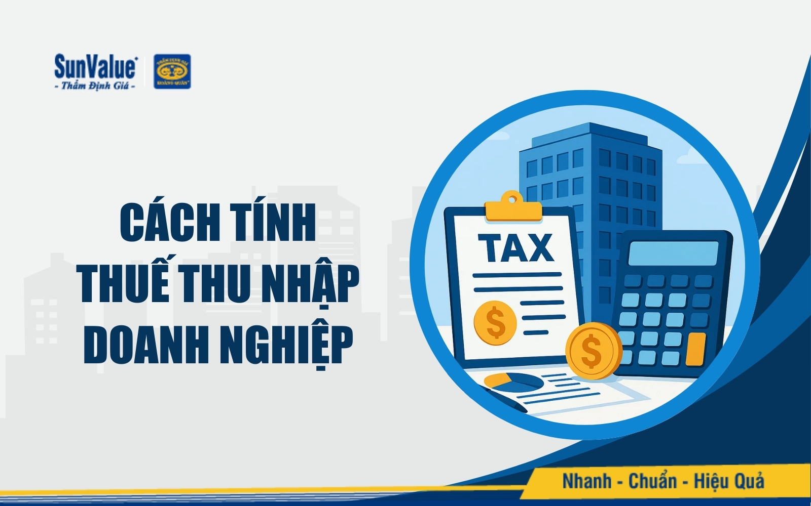 Công thức tính thuế thu nhập doanh nghiệp
