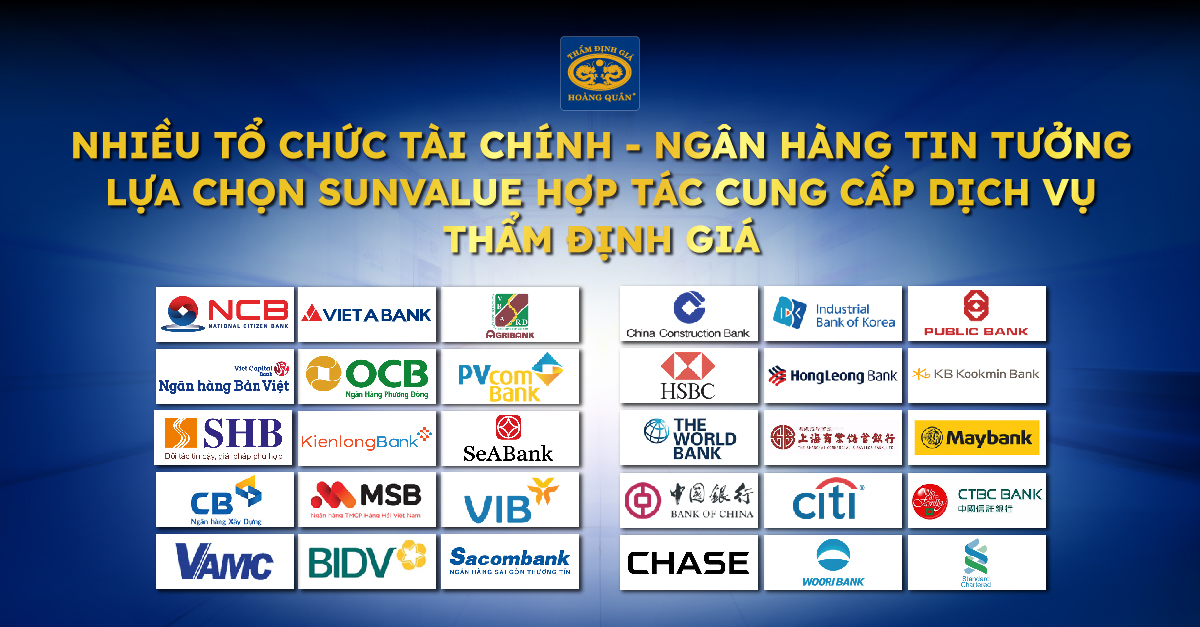 Danh sách tổ chức tài chính - ngân hàng liên kết với SunValue